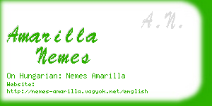 amarilla nemes business card